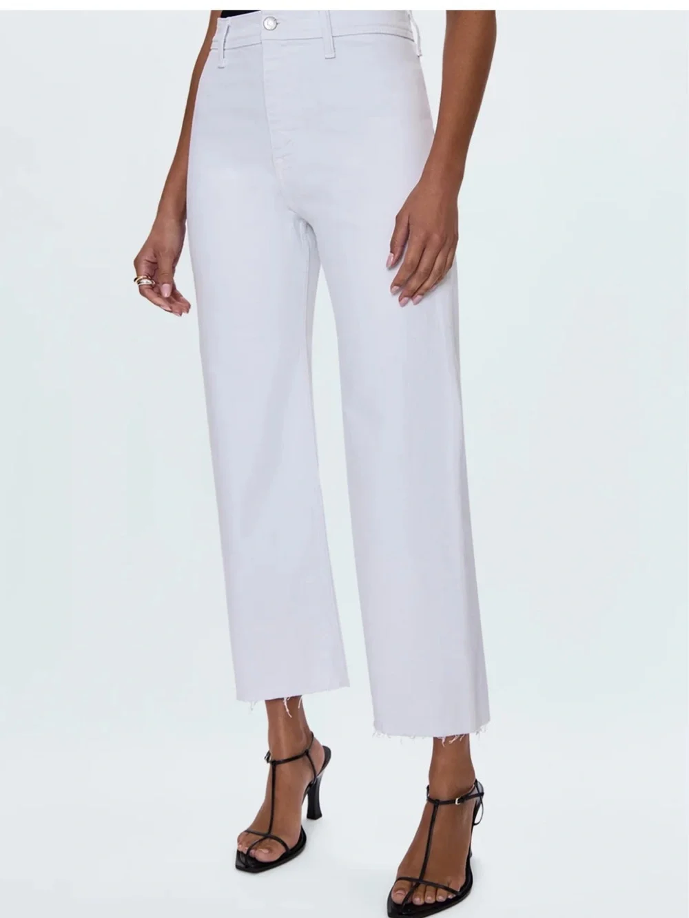 Pistola Penny High Rise Wide Leg Jeans Size 27 Blizzard - Picture 12 of 14